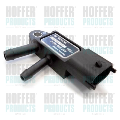 Senzor, tlak výfukového plynu - HOF7472551 HOFFER - 6711590058, A6711590058, 0281006079