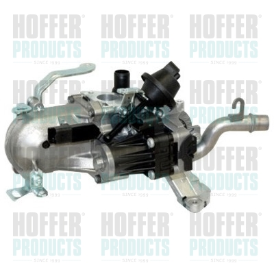 Cooler, exhaust gas recirculation - HOF7518215R HOFFER - 1618LC, 9671187780, 9802981580