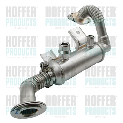 Cooler, exhaust gas recirculation - HOF7518478 HOFFER - 1430567, 1700025, 7T1Q-9F464-AA
