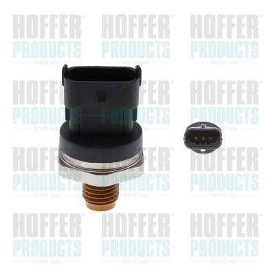 Sensor, fuel pressure - HOF8029035E HOFFER - 13537788164, 3140027500*, 3140027501