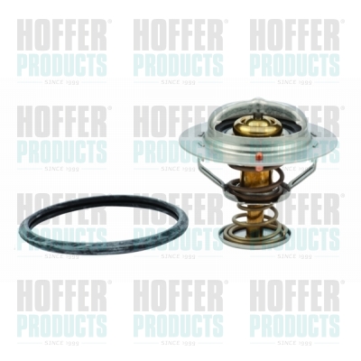 HOF8192343, Thermostat, coolant, HOFFER, 2550035530, 2550037200, 5952148, 6338029, 7701057805, 8973617710, 97361771, MD174233, MD194988, 1305A191, 19300-P8F316, 2550035531, 6338014, 7701052705, 06338029, 2550035540, 06338014, 2220, 28.0200-4062.2, 350538, 352030282000, 38-0H-H02, 421150150, 53482, 78417S, 8192343, 820353, 820513, 92343, 94.343