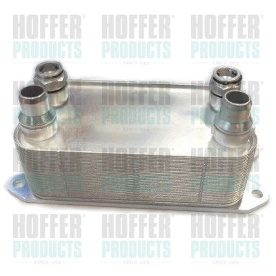 Oil Cooler, automatic transmission - HOF8095025 HOFFER - A0995001100, A0995002300, 0995002300