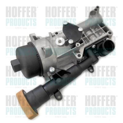 Oil Cooler, engine oil - HOF8095204 HOFFER - 55238294, 5650358, 05650355