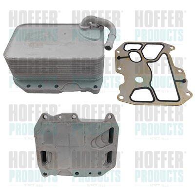 Olejový chladič, motorový olej - HOF8095215 HOFFER - 059117015K, 046055N, 07.18.070