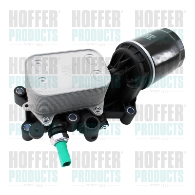 Oil Cooler, engine oil - HOF8095322 HOFFER - 04B115389B, 11151775201, 381590310