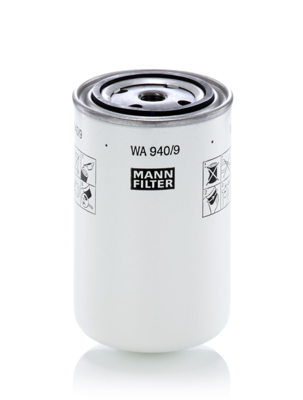 Coolant Filter - WA 940/9 MANN-FILTER - 1307080-53DM, 1661964, 1661964-5