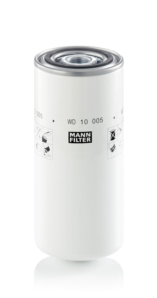 Filter, operating hydraulics - WD 10 005 MANN-FILTER - 3657889M1, 3668164M91, 4204121M1