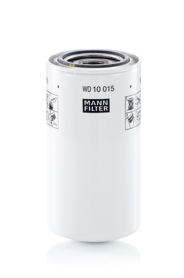 Filter, Arbeitshydraulik - WD 10 015 MANN-FILTER - 340500410, SBA340500410, 51208