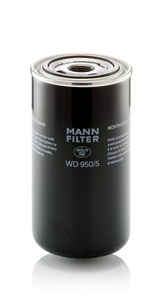 Filtr, pracovní hydraulika - WD 950/5 MANN-FILTER - 04379927, 04399525, 4355850