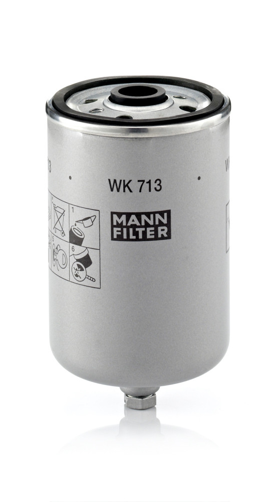 Kraftstofffilter - WK 713 MANN-FILTER - 31261191, 8624522, 8683212