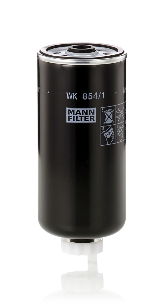 Kraftstofffilter - WK 854/1 MANN-FILTER - 0K55212603A, 46807036, 31300-3E200