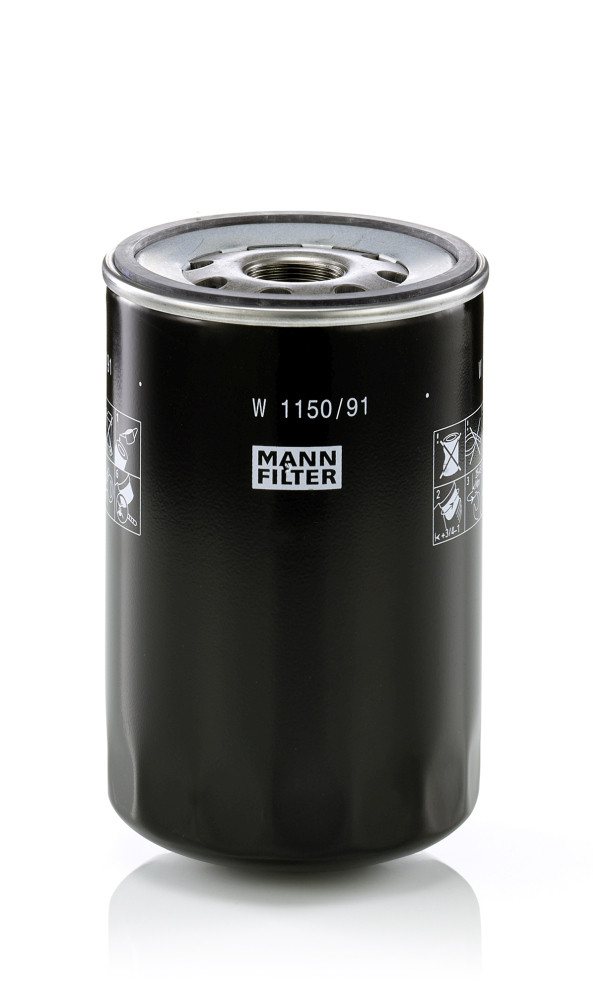 W 1150/91, Filter, operating hydraulics, MANN-FILTER, 1931127, 84160465, H211W, HF7569, P559128, 84397845