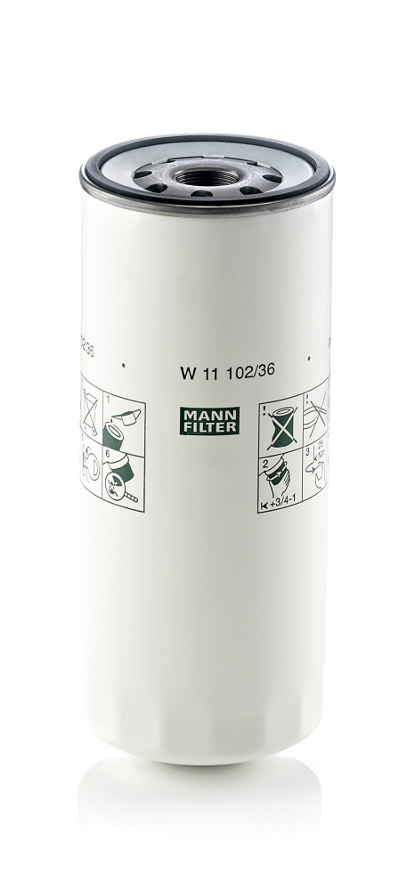 Ölfilter - W 11 102/36 MANN-FILTER - 0003600140, 21707134, 5000681297