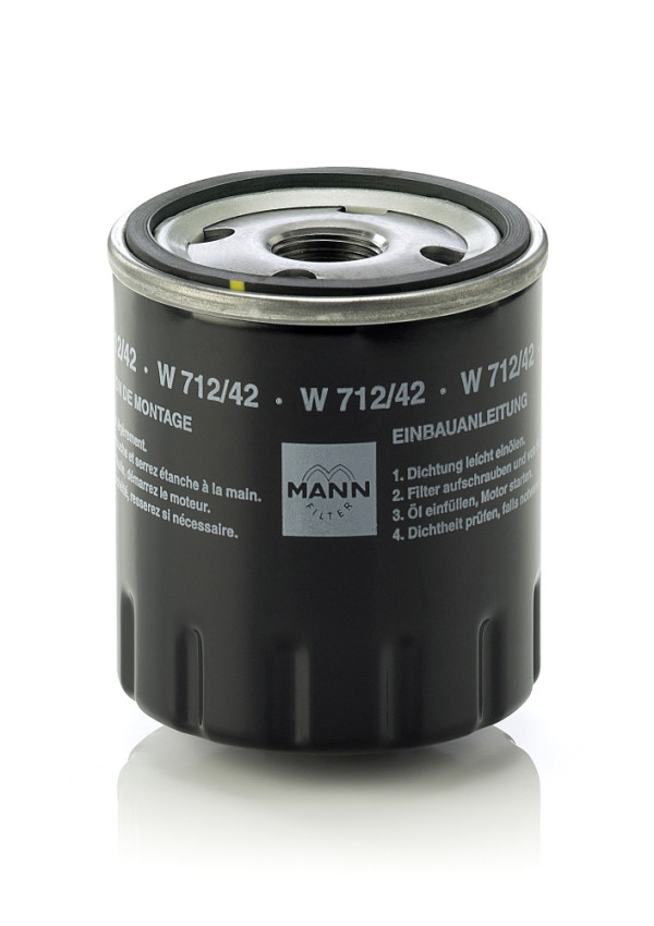 Oil Filter - W 712/42 MANN-FILTER - CDU1937, 2073, PH4751