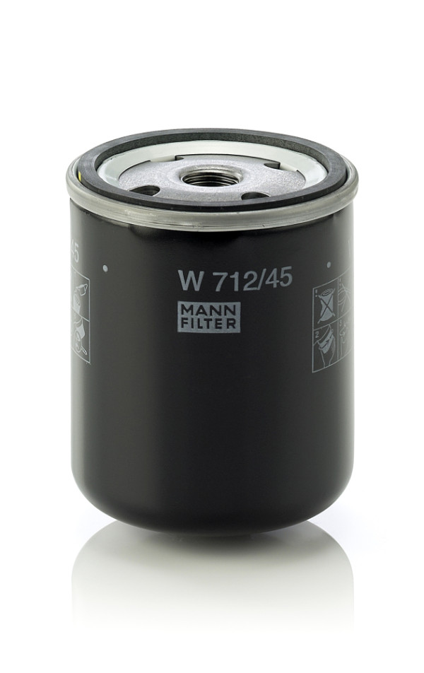 Hydraulikfilter, Automatikgetriebe - W 712/45 MANN-FILTER - 332441, 387284, 1.14422
