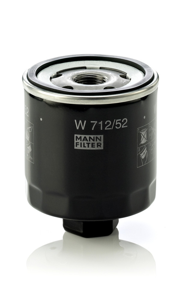 Oil Filter - W 712/52 MANN-FILTER - 030115561AA, 030115561AB, 030115561AD