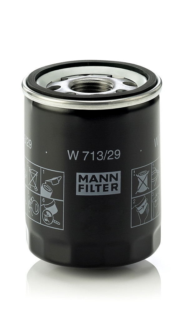 Ölfilter - W 713/29 MANN-FILTER - 02AJ82297, 4508334, 02C2N3587