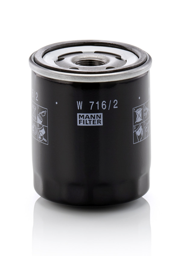 Olejový filtr - W 716/2 MANN-FILTER - 55242758, 6000633313, 14450