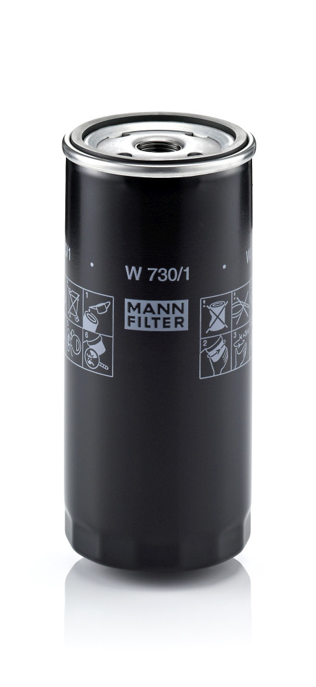 Olejový filtr - W 730/1 MANN-FILTER - 028115561, 0451103249, 1001150018