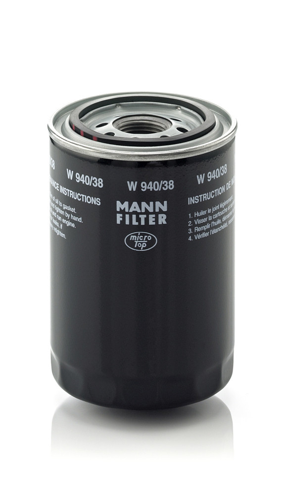 Oil Filter - W 940/38 MANN-FILTER - 0253204-2, 077-3492, 1033356M1