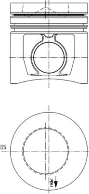 99676600, Piston with rings and pin, KOLBENSCHMIDT, 3921894, FP3802712, TRA-107063, 3356970, FP-3802712, TRA/1070/63, 3907163, 3802160, 3355032, 3802712, 3354156, PA1819, S21100, 3802421, 3901706, 3934048, 91245600