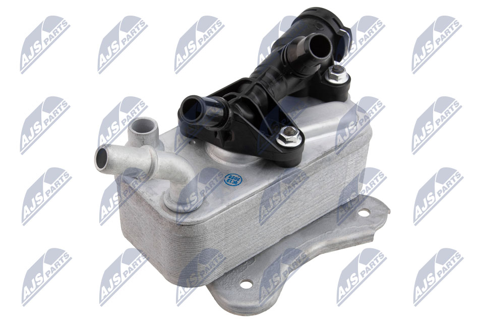 CCL-BM-042, Oil Cooler, engine oil, NTY, ENG 3.0D BMW 3 E90/E91/E92/E93 08-13 , BMW 5 F10/F11 10-16  , BMW X5 E70 10-13 , BMW X6 E71 10-14 , BMW 7 F01/F02 08-15 /Z TERMOSTATEM/, 17217800408, 7800408, 376901781