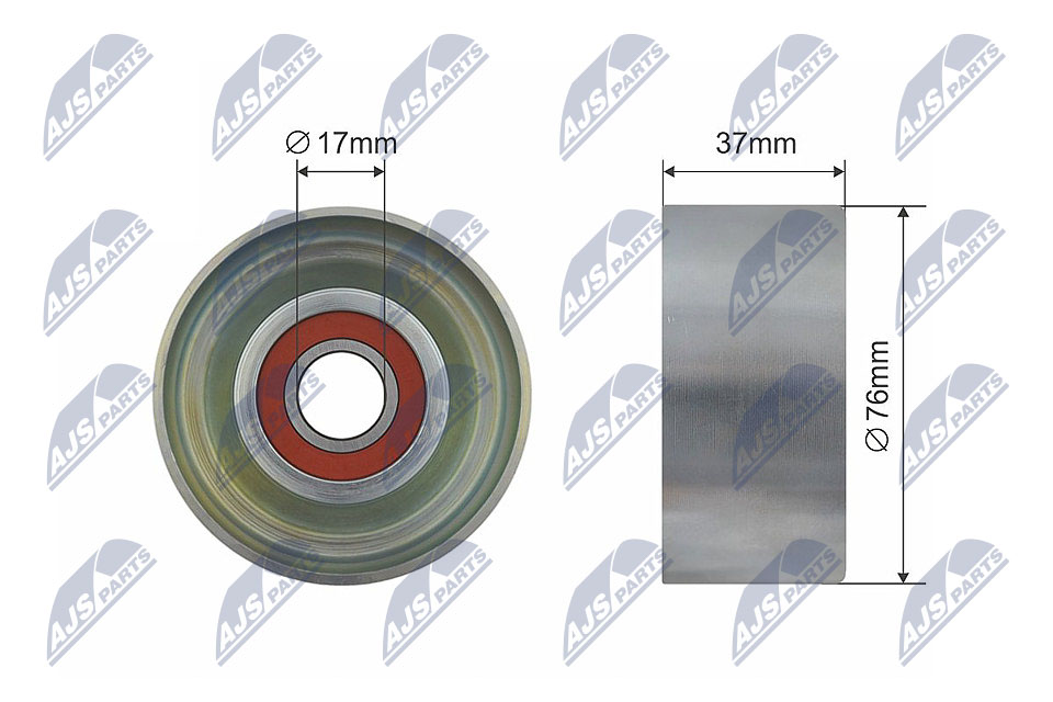 Deflection Pulley/Guide Pulley, V-belt - RNK-HD-023 NTY - 31170-R40-A01, 31170-R40-A02, 31170-RLF-J01