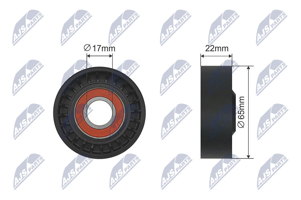 RNK-HY-003A, Tensioner Pulley, V-ribbed belt, NTY, HYUNDAI I30 1.6CRDI 2007-,1.4CRDI,1.6CRDI 2011-,I40 1.7CRDI 2012-,IX35 1.7CRDI 2010-,KIA CEED 1.6CRDI 2006-,1.4CRDI,1.6CRDI 2012-,SPORTAGE 1.7CRDI 2010-/ALTERNATORA/, 25281-2A000, 25281-2A100, 252812A000, 252812A100, 252812A650, 252812A200, 25281-2A650, 25281-2A200, 252812A850, 25281-2A850