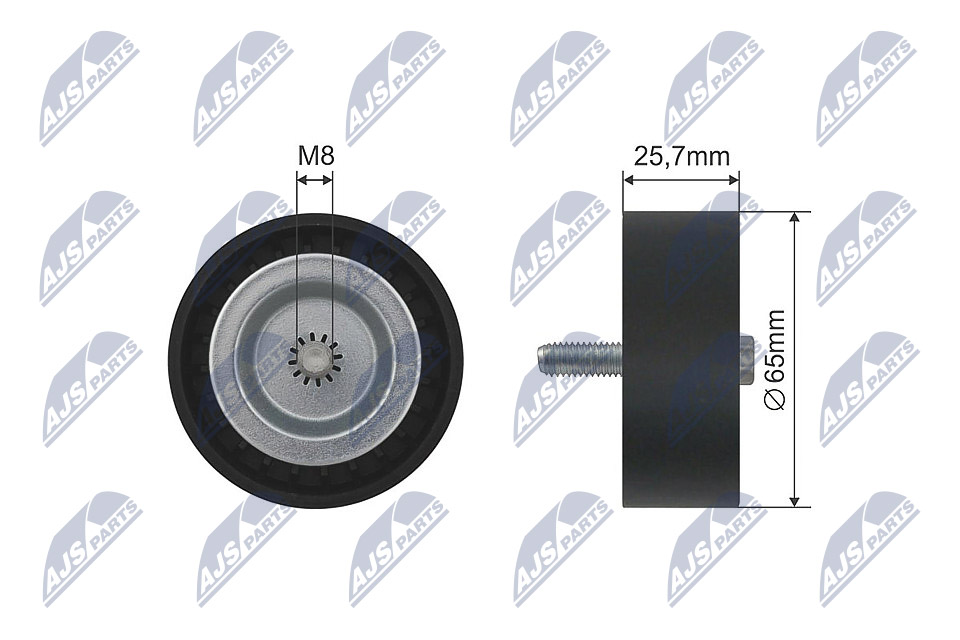 Deflection Pulley/Guide Pulley, V-belt - RNK-ME-033 NTY - A2742020019, A2742020119, 2742020019