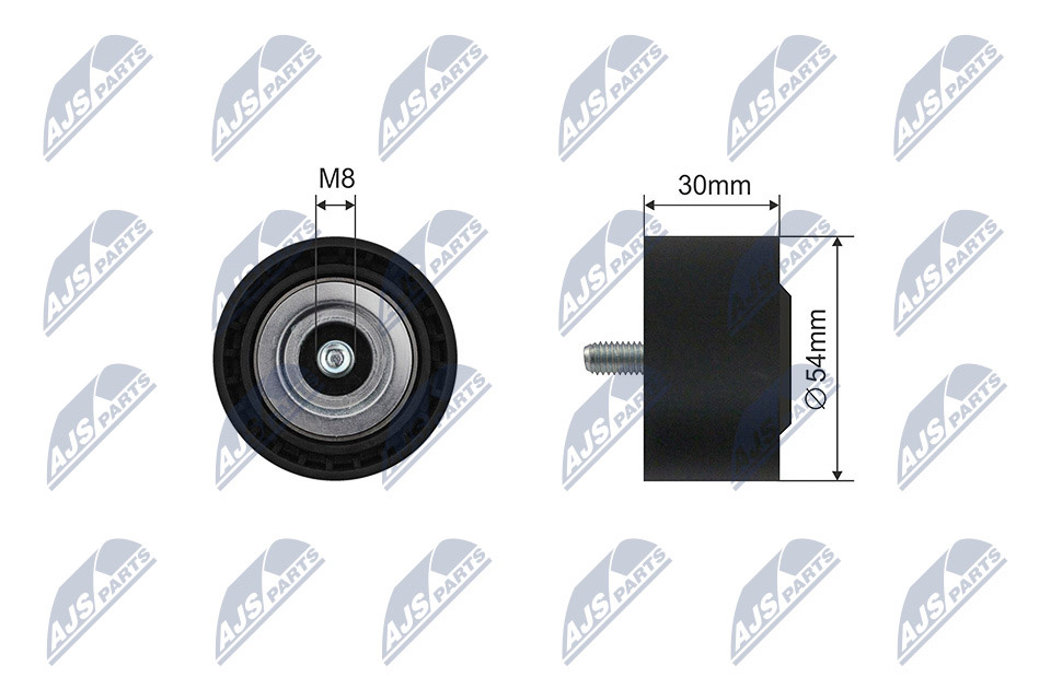 RNK-ME-048, Tensioner Pulley, V-ribbed belt, NTY, MERCEDES C, E, S-CLASS (W204, 212, 221) 3.0-6.0 99-, JEEP COMMANDER 3.0CRD 4X4 06-, 05175589AA, A1372020119, 05175589AB, A6422000970, 68018072AA, A6422001070, A6422002370, A6422002570, 10030047, 15179, 401917, 532023410, 55140, APV2512, E2M0001BTA, RKT1862, T36375, V30-2081, VKM38071, E2M0051BTA, RKT3499