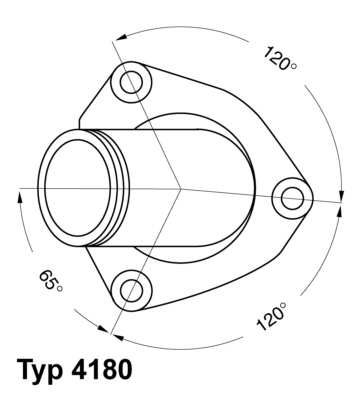 Termostat, chladivo - 4180.82D BorgWarner (Wahler) - 1338069, 90486128, 92061279