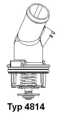 4814.92D, Termostat, chladivo, Termostat, BorgWarner (Wahler), 06C121111C, 06C121111E, 06C121111D, TH6955.92J, TI20592D, TH6993.92