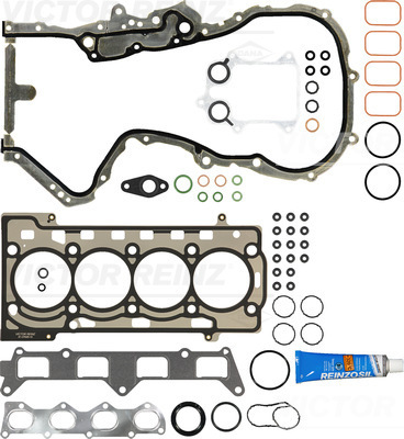 01-37045-01, Full Gasket Kit, engine, VICTOR REINZ, Audi A1/A3 Seat Alhambra Altea Ibiza Leon Toledo Škoda-VW Fabia-II Octavia-II Rapid Superb Yeti Volkswagen Beetle CC Eos Golf Jetta Passat Sharan Tiguan Touran 1,4TSI CAVE CAXA CAXC CFBA CTHE 2008+, S37091, S37091-00, 50290700, T9000016