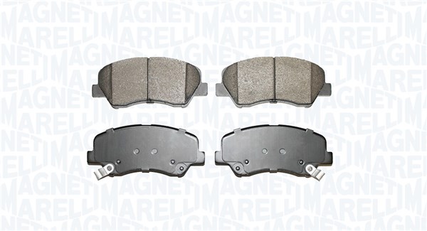 Brake Pad Set, disc brake - 363916060856 MAGNETI MARELLI - 1360212006K, 4048003200, 581010UA00