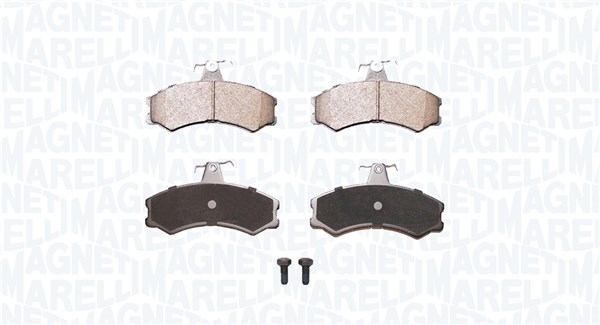Brake Pad Set, disc brake - 363916060863 MAGNETI MARELLI - 500028835, A850092003, 500029493