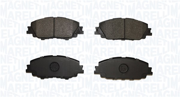 Brake Pad Set, disc brake - 363916061263 MAGNETI MARELLI - 0446502460, 0446512670, 1235.0