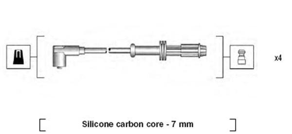 Ignition Cable Kit - 941135130701 MAGNETI MARELLI - 5967L9, 5967P1, 4334