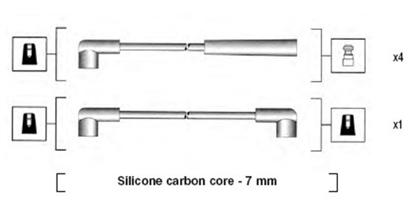 Ignition Cable Kit - 941385010936 MAGNETI MARELLI - 4060, 49397, B735
