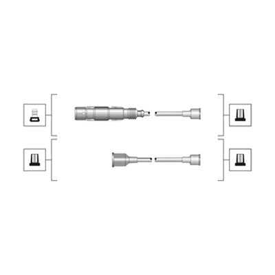 Ignition Cable Kit - 941319170036 MAGNETI MARELLI - 4100, 83960, ABM62