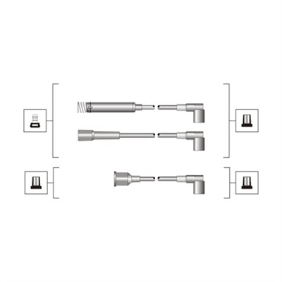 Ignition Cable Kit - 941319170110 MAGNETI MARELLI - 7231, 83530, B850