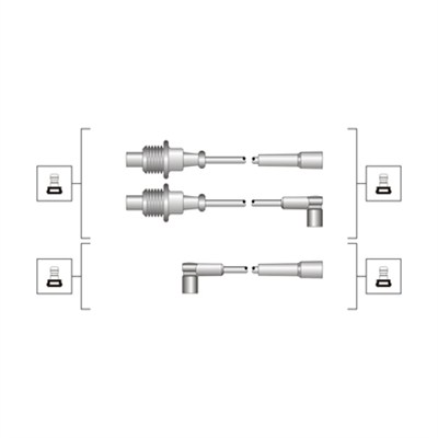 Ignition Cable Kit - 941319170118 MAGNETI MARELLI - 4310, 83320, B794