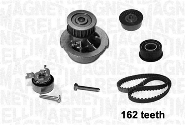 Water Pump & Timing Belt Kit - 341405720001 MAGNETI MARELLI - 121195, 1987948738, 33828