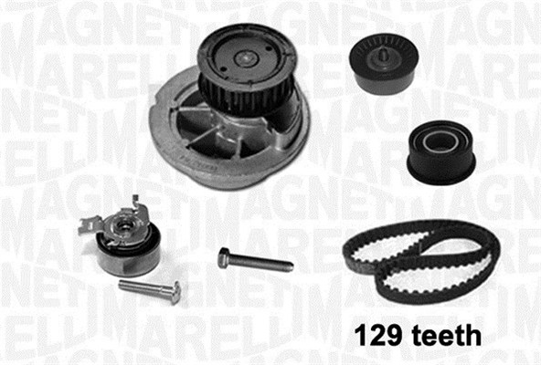 Water Pump & Timing Belt Kit - 341405720003 MAGNETI MARELLI - 1987946400, KBU10019C, KPA0718C