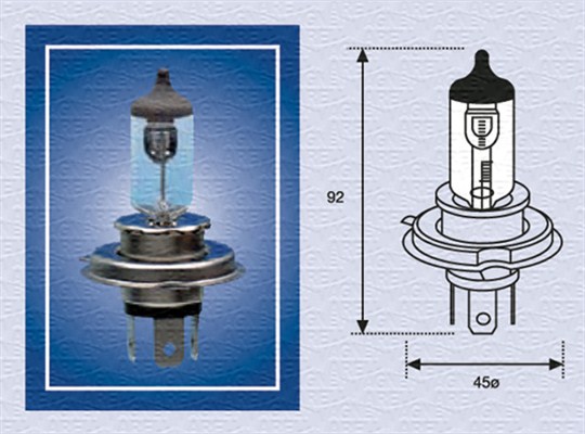 Bulb, spotlight - 002156100000 MAGNETI MARELLI - 009600140000, 002-525-251, 13342