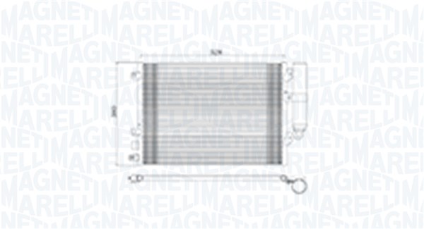 350203893000, Condenser, air conditioning, MAGNETI MARELLI, 6001550660, 8200090213, 8200241088, 8200513983, 8200682406, 0809.3059, 35771, 43005376, 43292, 814051, 8FC351343-431, 94726, DCN37001, RT5376D, 8FC351344-521