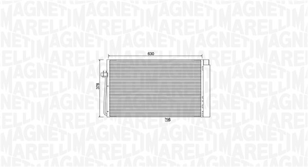 350203899000, Kondenzátor, klimatizace, Kondenzátor, klimatizace, MAGNETI MARELLI, 64508381362, 64509122827, 06005273, 0802.2023, 35538, 40339, 817851, 8FC351301-331, 94747, BWA5273D, DCN05017