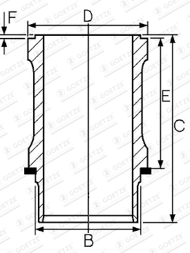 Cylinder Sleeve 14 112800 00 Goetze Engine K Motorshop